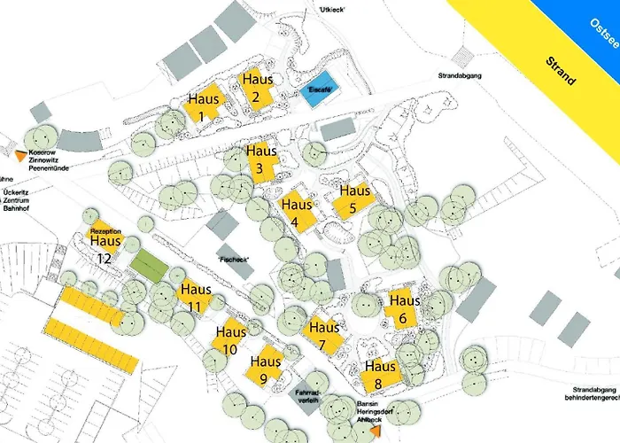 Duenenhaeuser Unserusedomde Ca40qm Mit Parkplatz Direkt Am 8i1 *